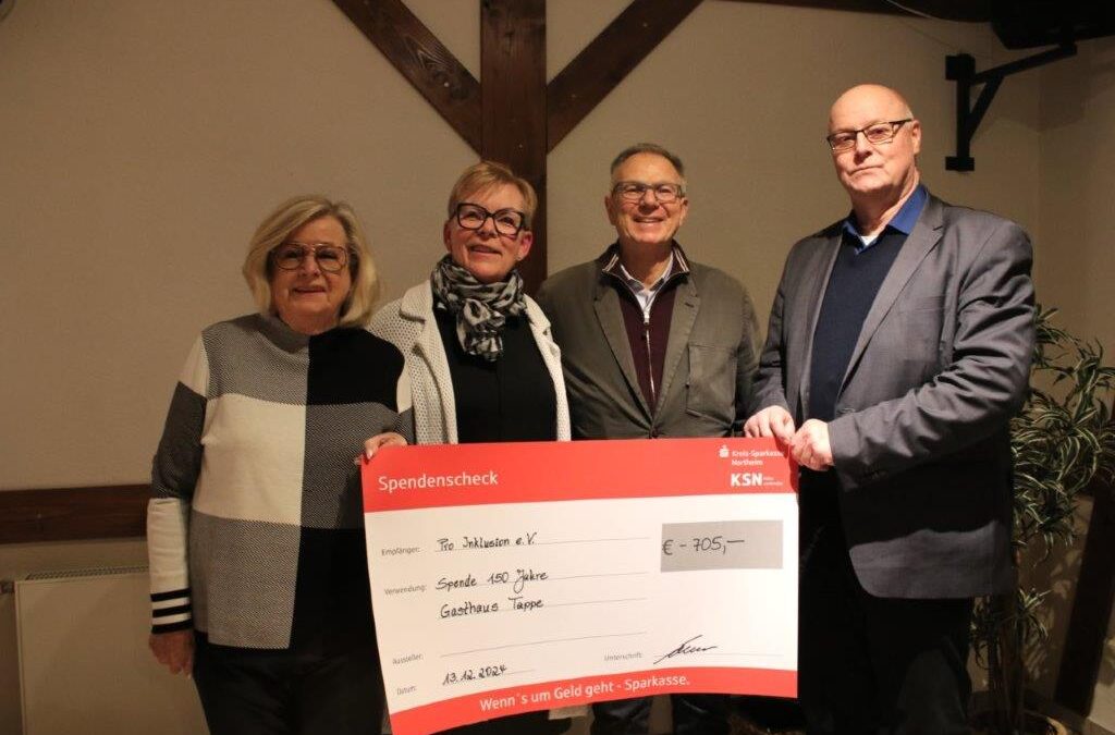 Vielen Dank an Familie Tappe-Rostalski